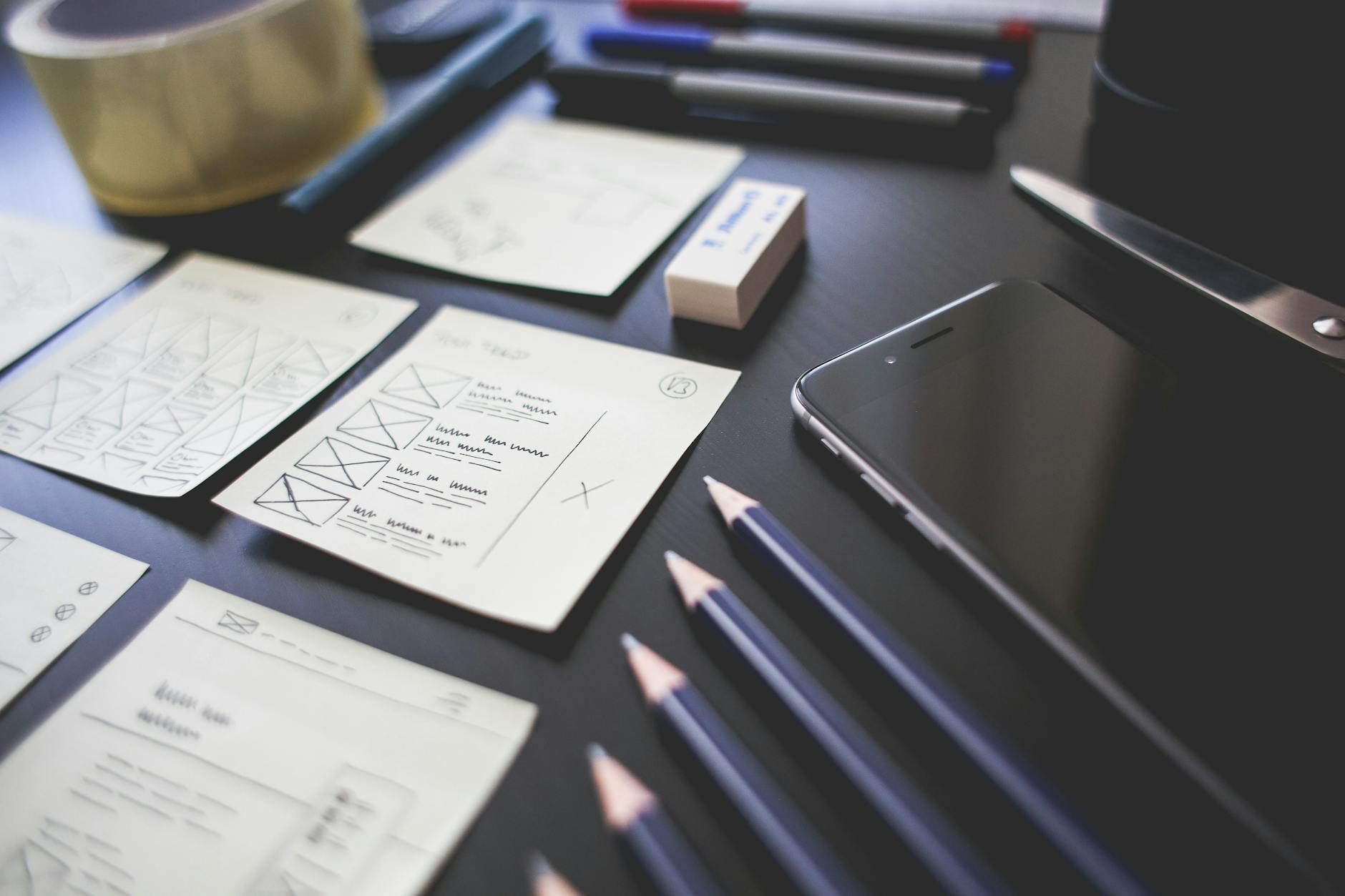 Plans et croquis pour piloter une refonte de site internet professionnel