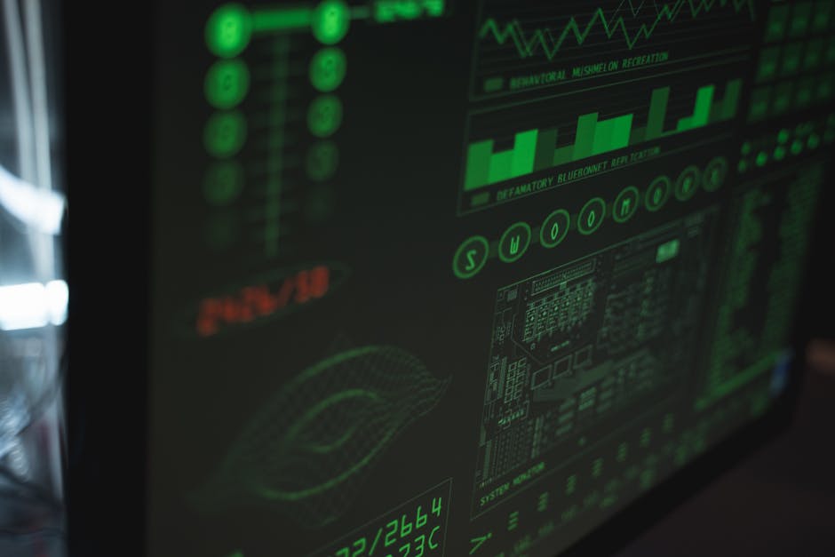 Tableau de bord de monitoring utilisé pour la maintenance d'un site web professionnel